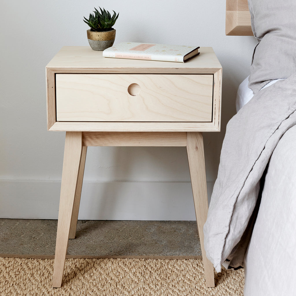 Plywood bedside table - SECOND
