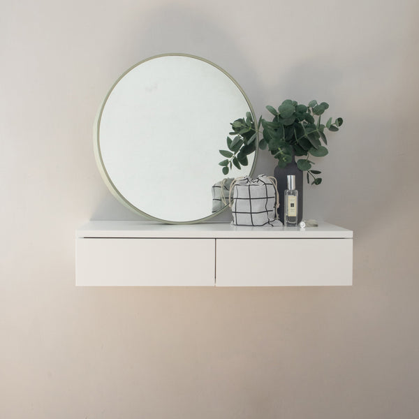 Floating white dressing table SECOND